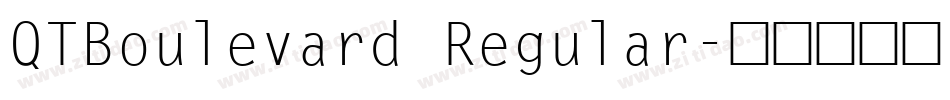 QTBoulevard Regular字体转换